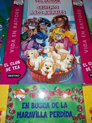 Lote de 6 libros geronimo stilton y tea stilton