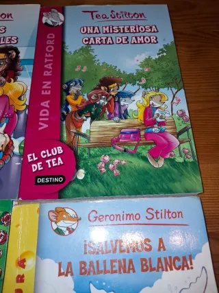 Lote de 6 libros geronimo stilton y tea stilton