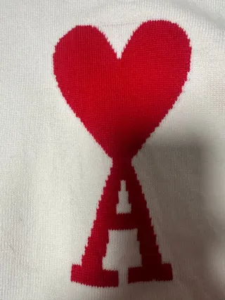 Jersey Ami Paris Corazón Rojo