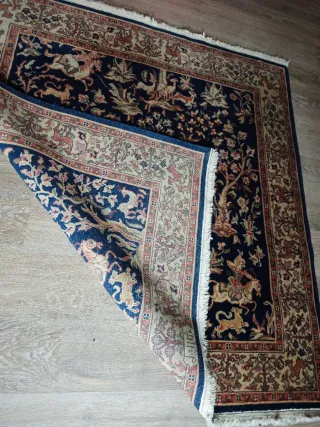 Tappeto Seta Scene Caccia