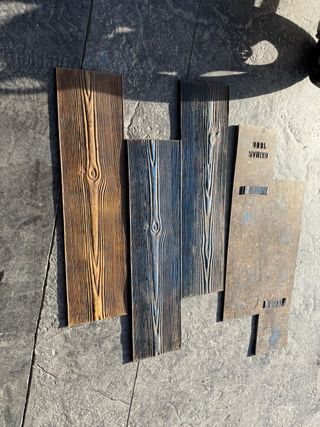 Moldes de madera para estampar hormigon