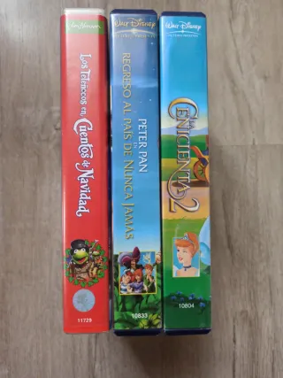 Lote 3 Películas VHS Disney