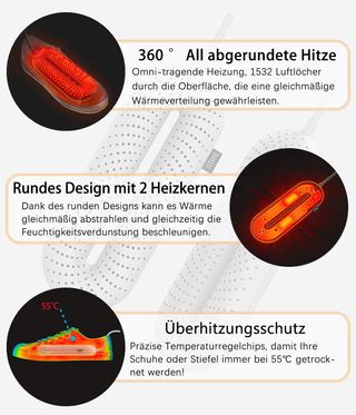 Asciuga scarpe elettrico Snowpea