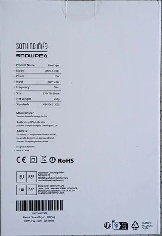 Asciuga scarpe elettrico Snowpea