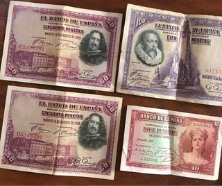 Lote Billetes Españoles + Regalo