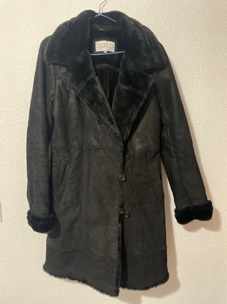 Abrigo Isaco Negro Talla M Felpado
