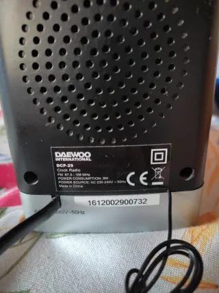 Radio Reloj Despertador Daewoo