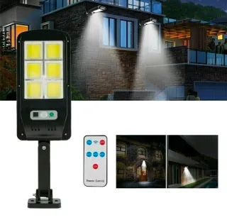 8 Faretti 160 LED Solari Esterni + Telecomando