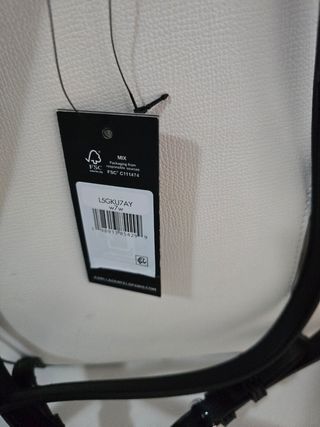 Mochila Karl Lagerfeld Blanca y Plateada