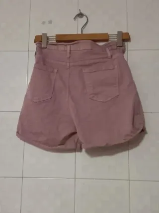 Pantaloncini Zuiki rosa stile jeans estivi