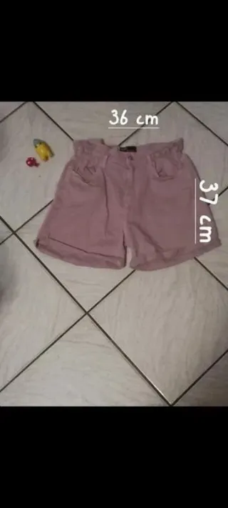 Pantaloncini Zuiki rosa stile jeans estivi