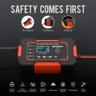 caricabatterie per auto/moto ecc. 12v 2ah-100ah