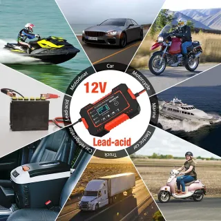 caricabatterie per auto/moto ecc. 12v 2ah-100ah