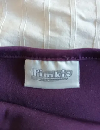 Vestido morado Pimkie tirantes cruzados