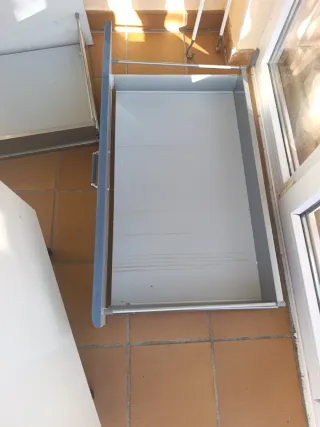 Mobile cassettiera in legno e metallo