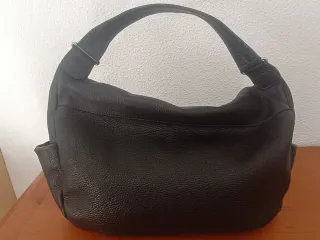 Bolso de piel Furla marrón oscuro