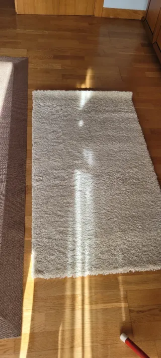 Tappeto di lana beige