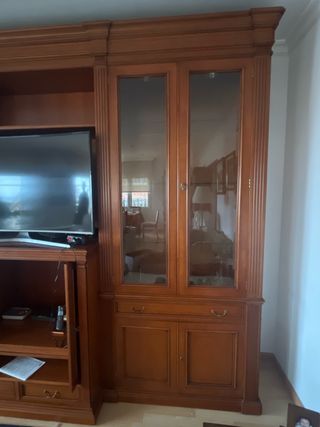 Mueble de madera maciza para salón