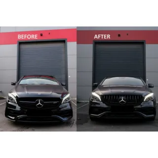 Parrilla frontal Mercedes CLA W117 tipo Panamerica