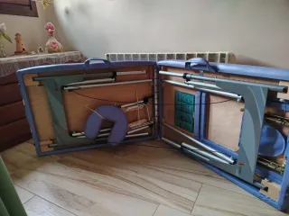 Camilla de masaje plegable púrpura