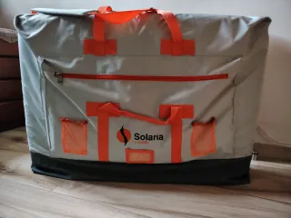 Camilla de masaje plegable púrpura