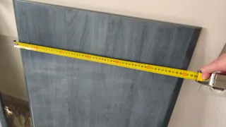 Conjunto Puertas de cocina madera color azul