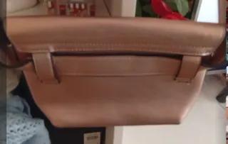 Bolso dorado rosa mujer