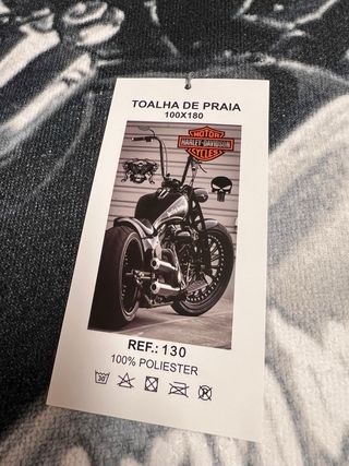 Toalha de praia Harley-Davidson Motor Cycles moto