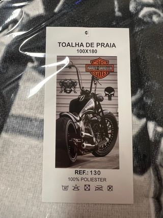 Toalha de praia Harley-Davidson Motor Cycles moto