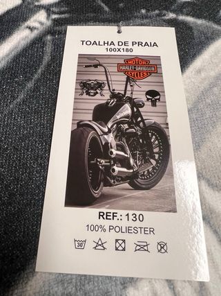 Toalha de praia Harley-Davidson Motor Cycles moto