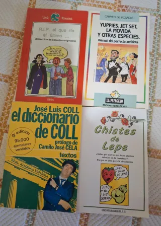 Lote 4 libros humor. 80s