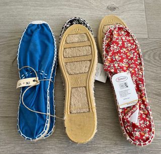 Alpargatas florales para eventos. 22 pares.