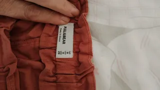 Pantalón corto mujer talla M marrón