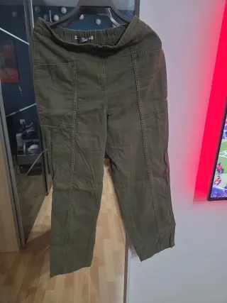 Pantalón Lefties Talla 34 Verde Oliva