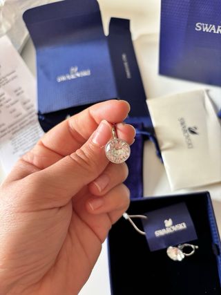 Pendientes Swarovski Plata