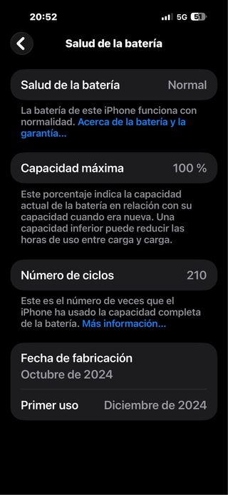iPhone 16 Pro Max Argento, batteria 100% e fattura