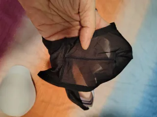 Slip uomo nero trasparente