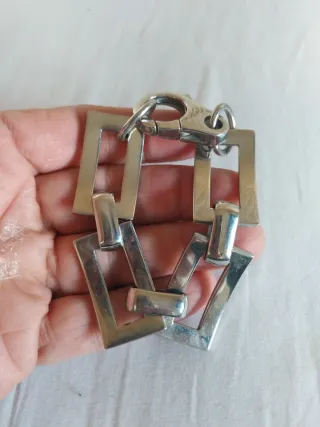 Pulsera moderna eslabones cuadrados