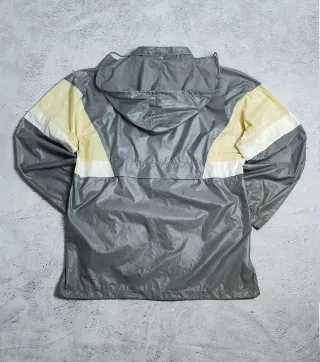 Chaqueta Cortavientos Adidas Vintage Gris/Amarillo