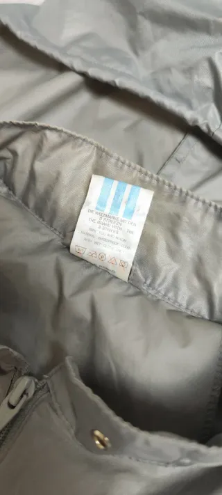 Chaqueta Cortavientos Adidas Vintage Gris/Amarillo