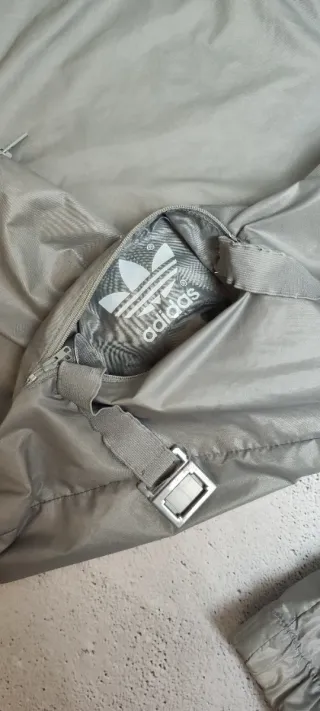 Chaqueta Cortavientos Adidas Vintage Gris/Amarillo