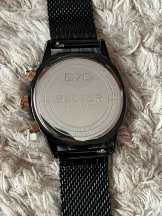 Orologio Uomo Sector Nero e Oro