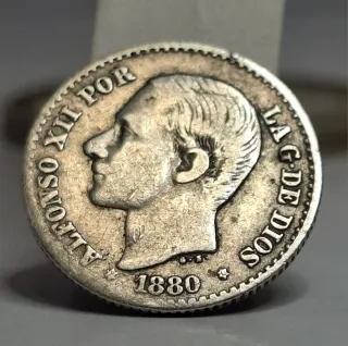 Moneda 50 Centimos 1880 España 🇪🇸