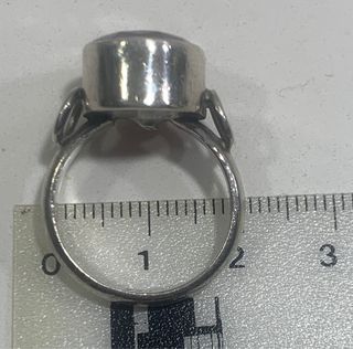 Anillo Plata de ley 925 y Amatista Ovalada Grande