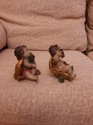 2 Angeli in Resina Antichi
