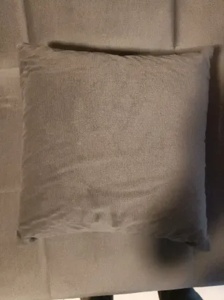 Divano angolare grigio in tessuto con contenitore