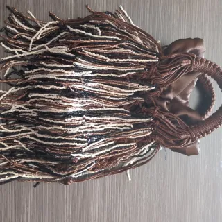 Bolso Zara flecos y abalorios