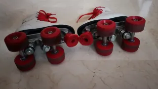 Patines cuero blancos talla 29