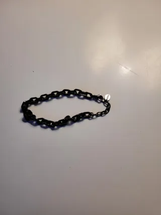 Bracciale catena brand gioielli nero