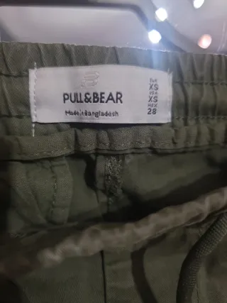 Pantalón Jogger Pull and Bear Verde Talla XS